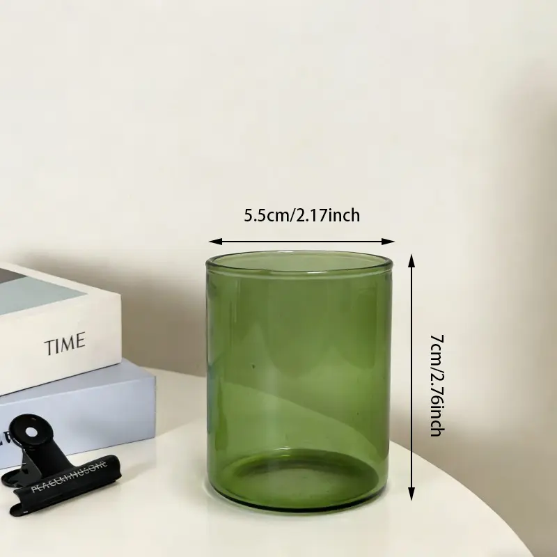 Solid Color Straight Sided Glass Tumblers